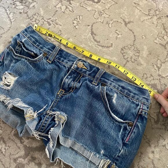 Y2K Pink by Victoria's Secret Denim Micro Mini Shorts - Picture 4 of 6